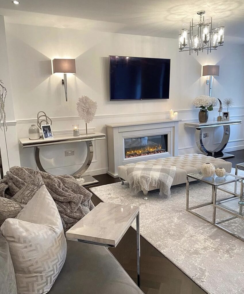 A luxury living room.