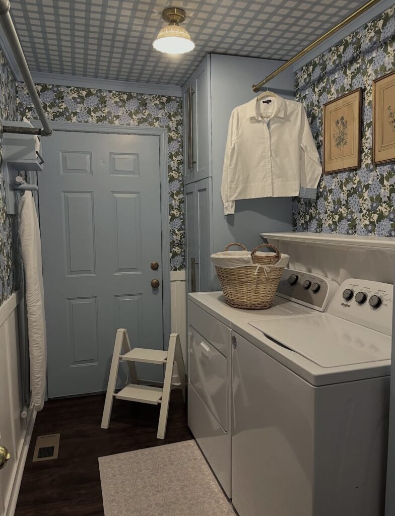 A laundry room.