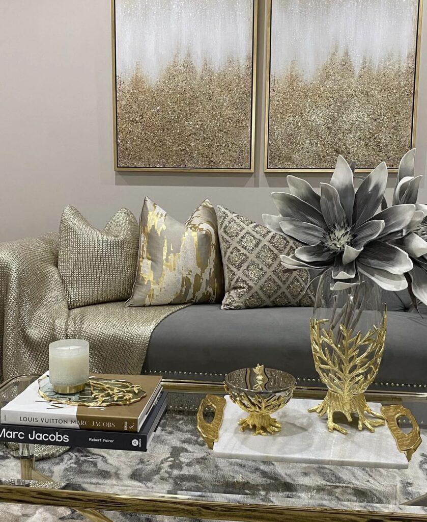 A luxury living room.