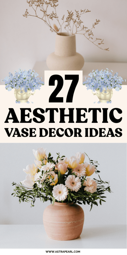 Pinterest Pin for vase decor ideas.