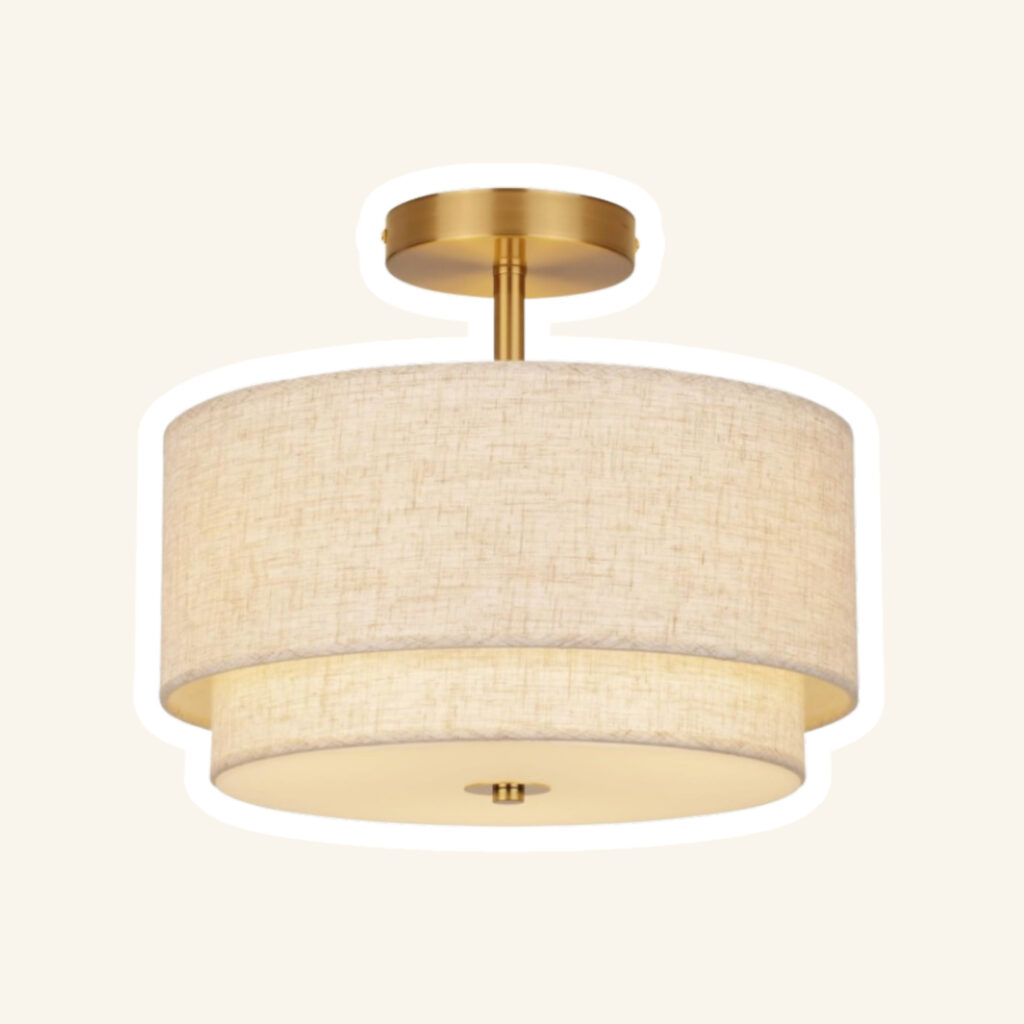 A bedroom light fixture.