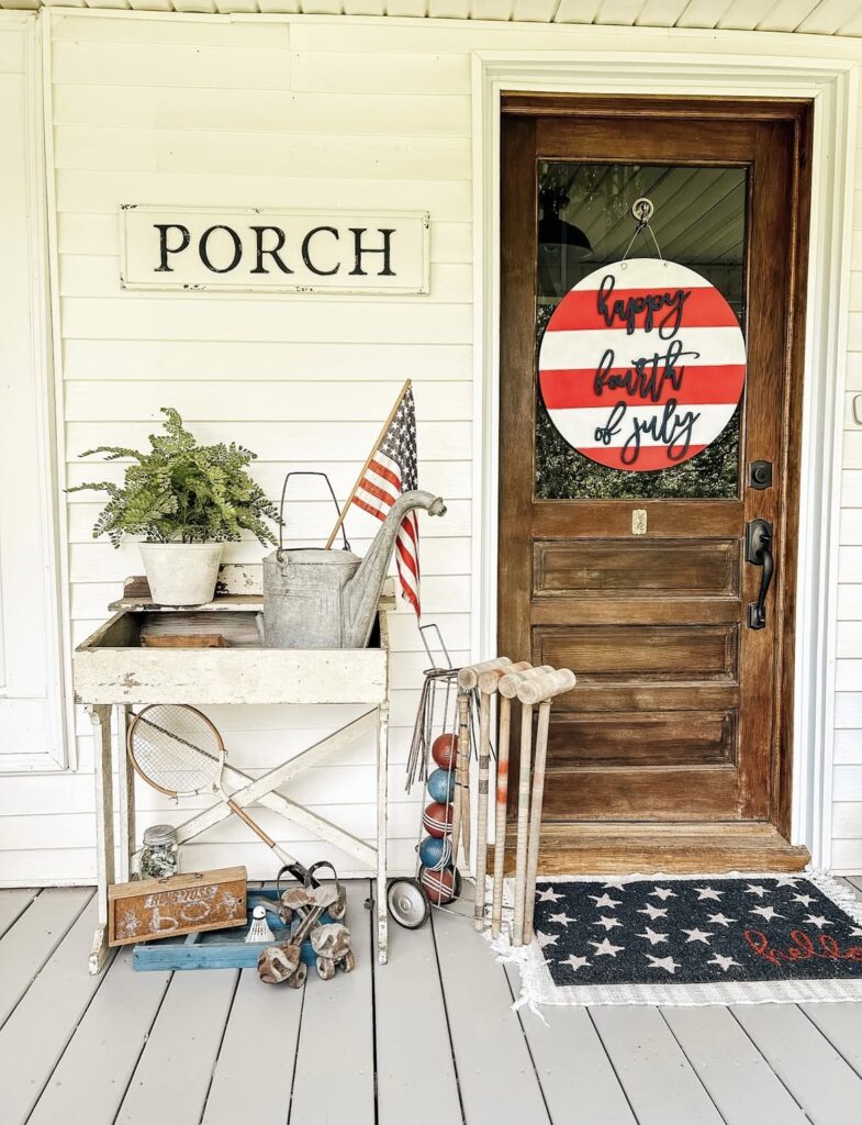 A 4th of July decor.