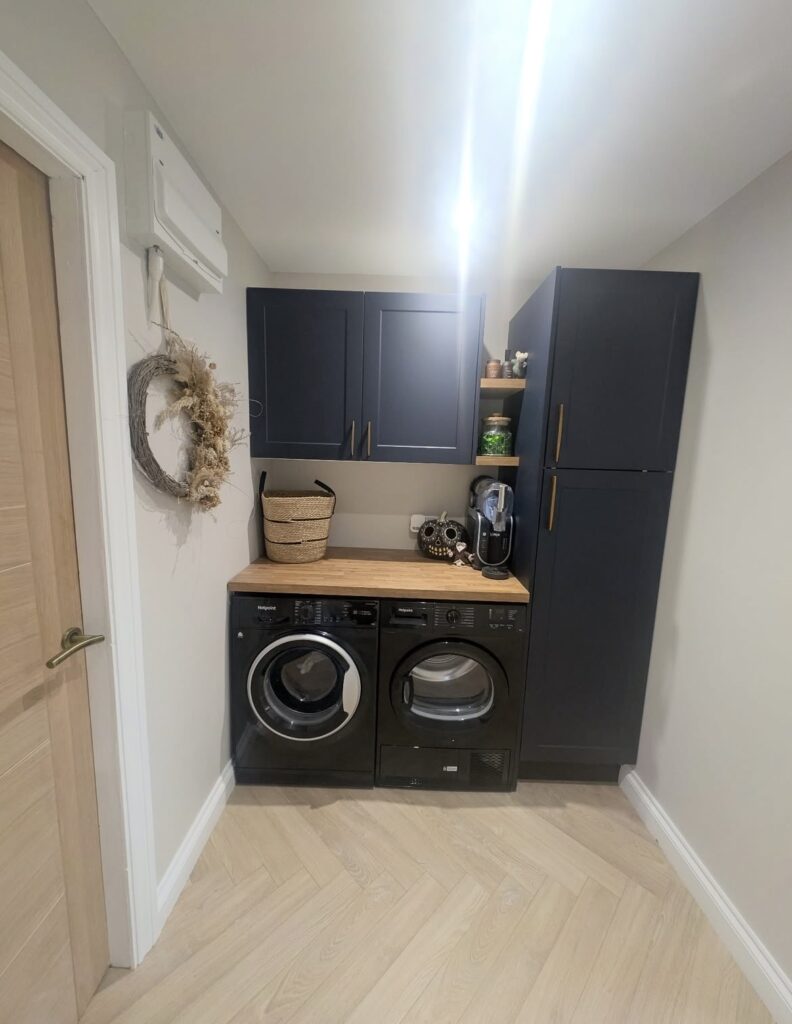 A laundry room.