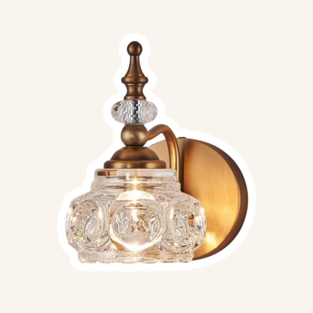 A bedroom light fixture.