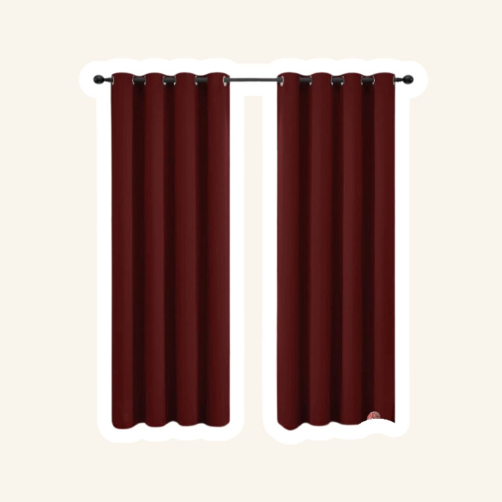 Living room curtains.