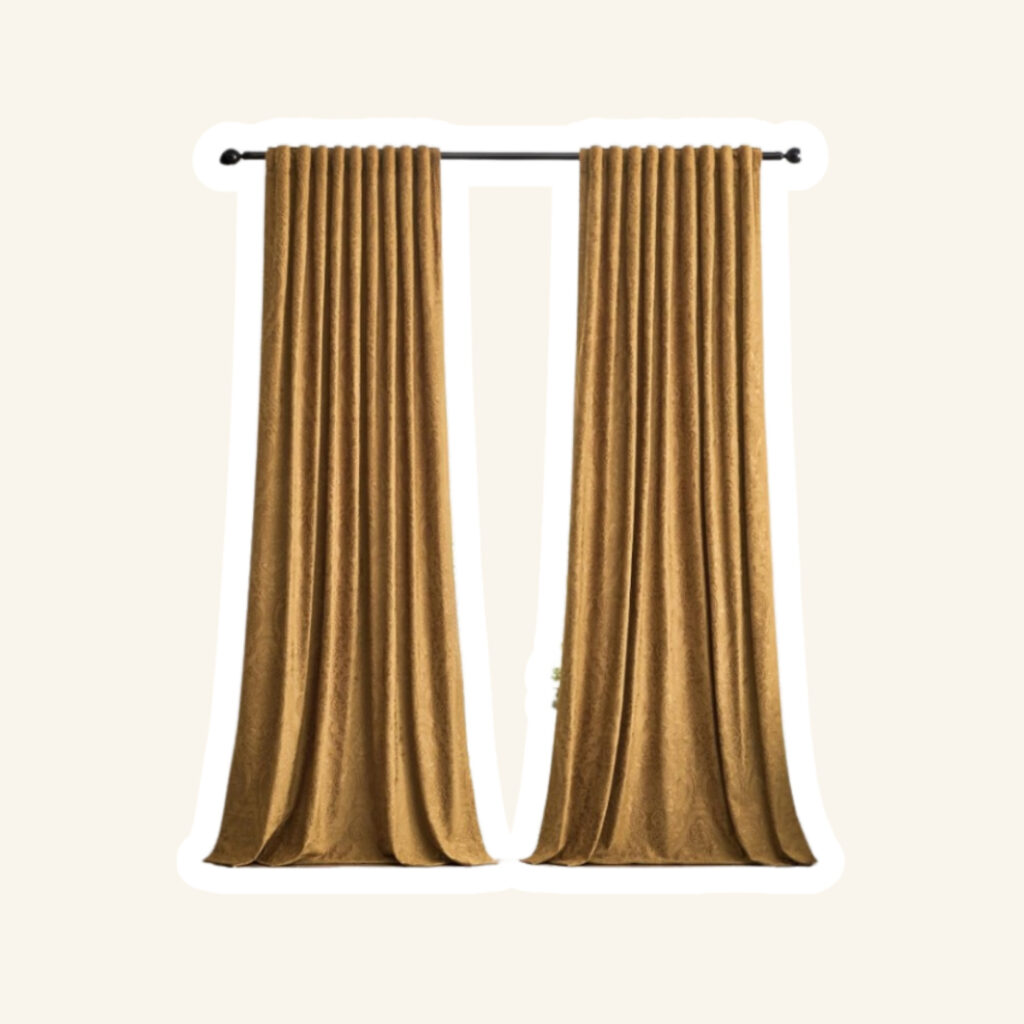 Living room curtains.