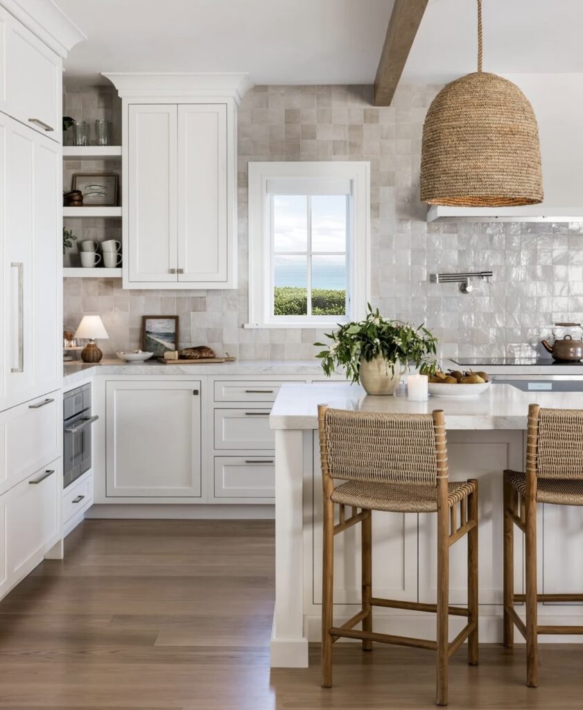 A coastal kitchen.