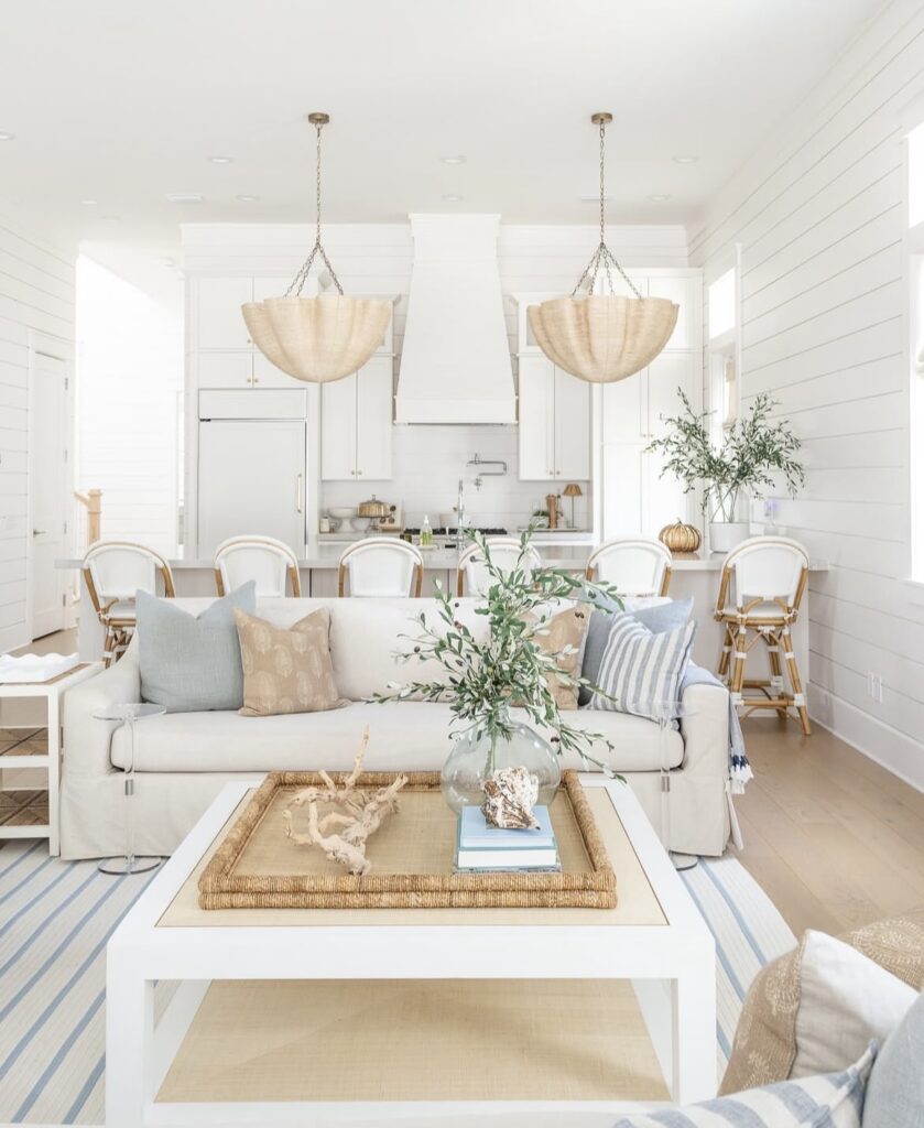 A coastal living room.