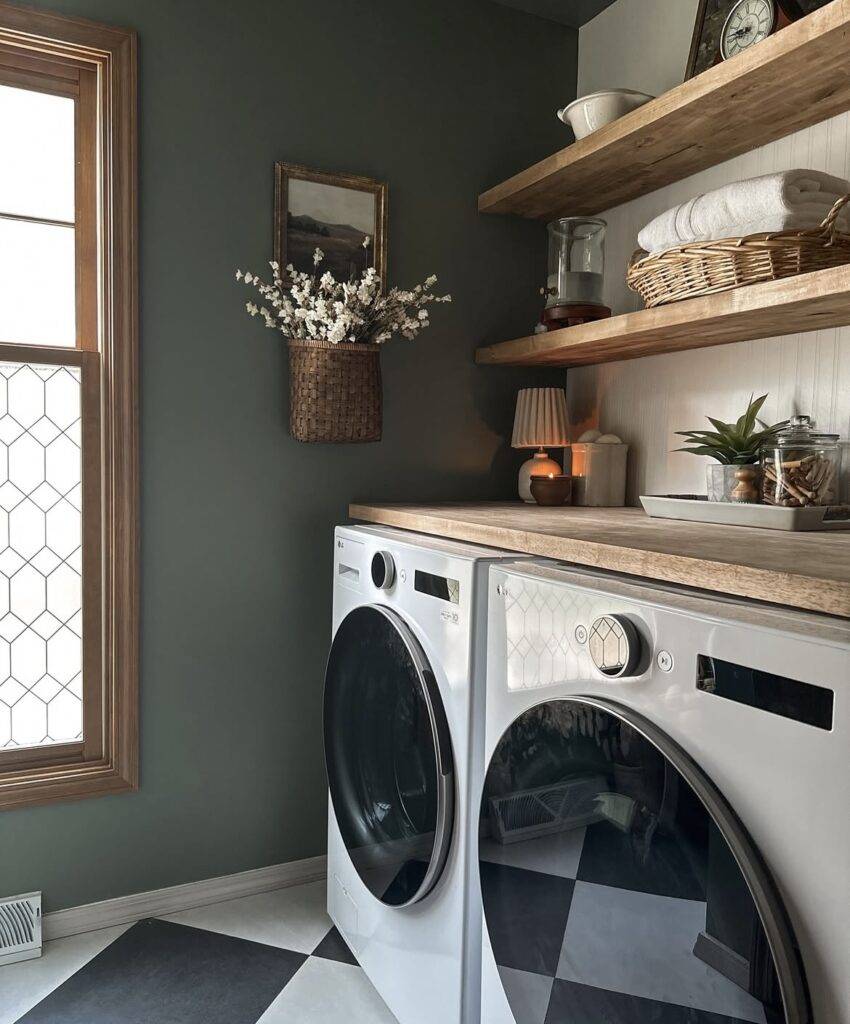 A laundry room.