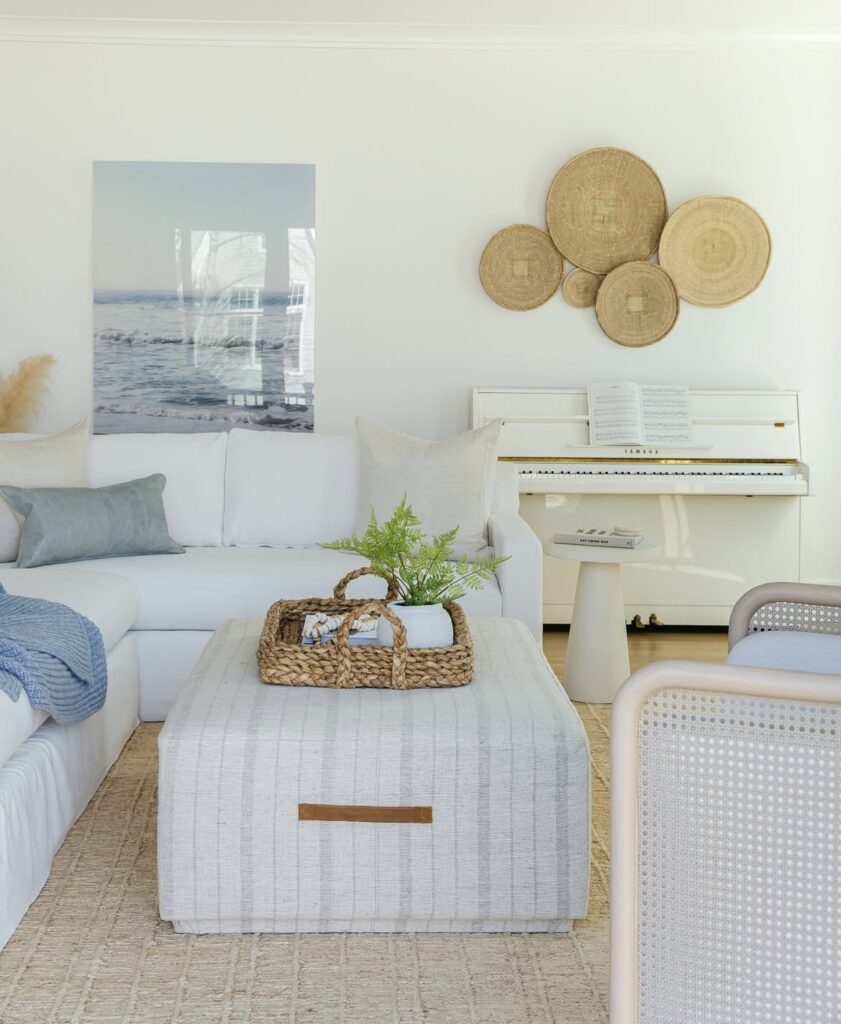 A coastal living room.