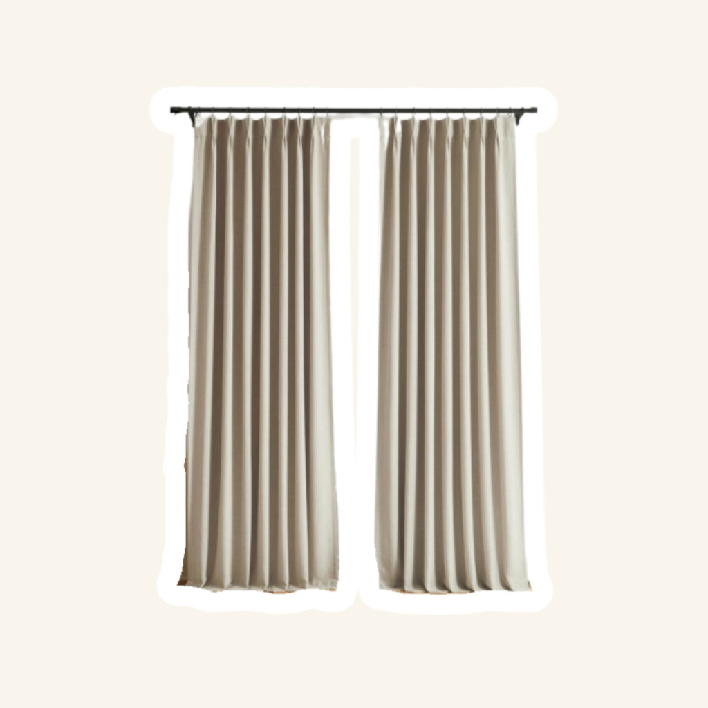 Living room curtains.