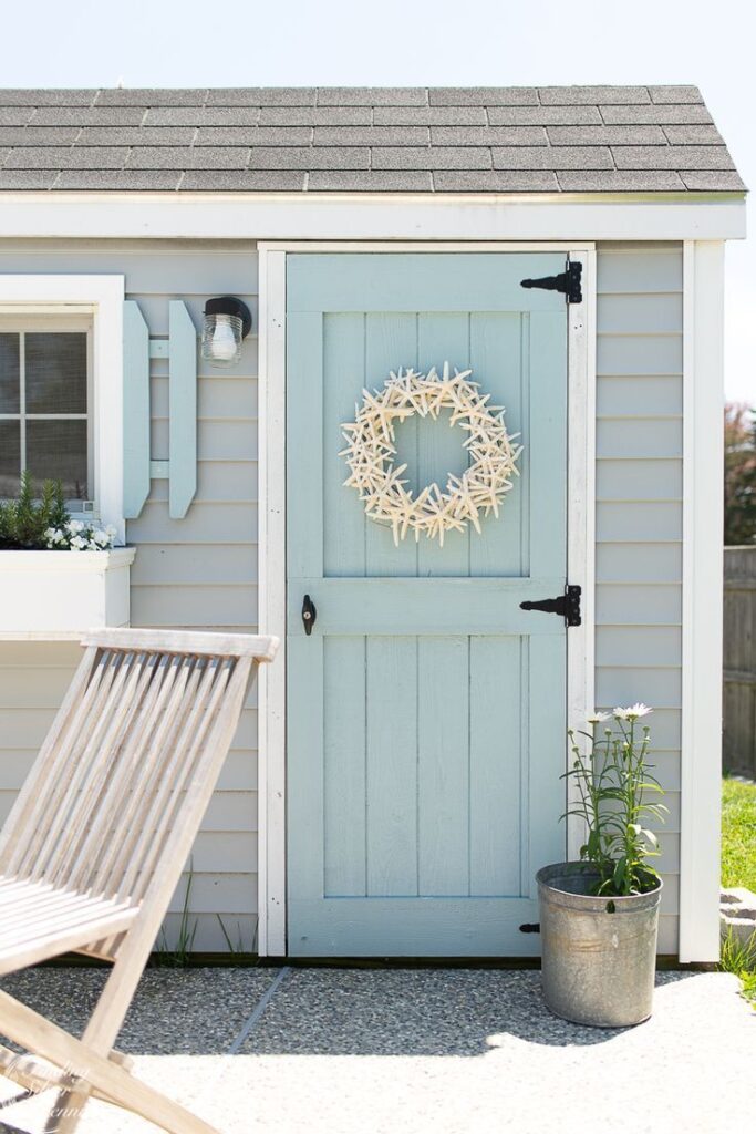 A coastal front door.