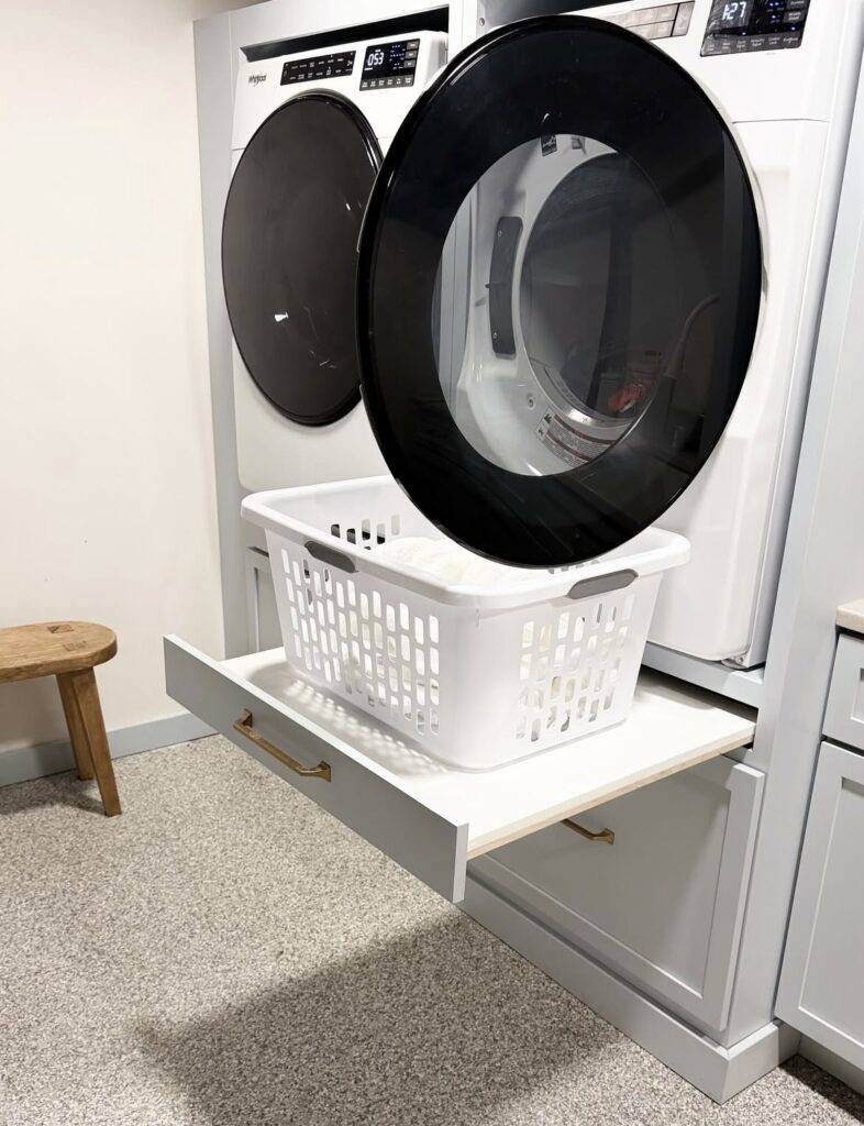 A laundry room.