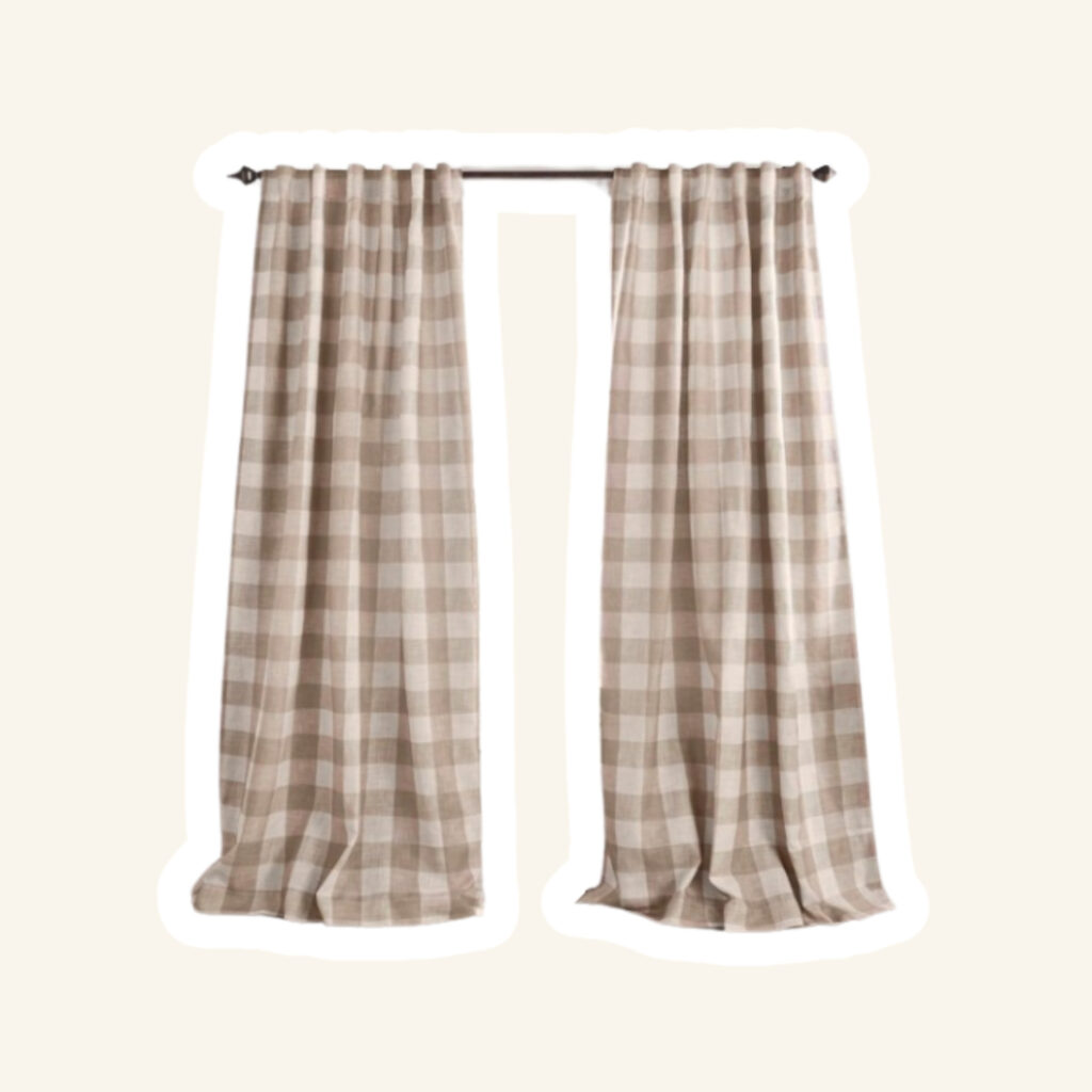 Living room curtains.