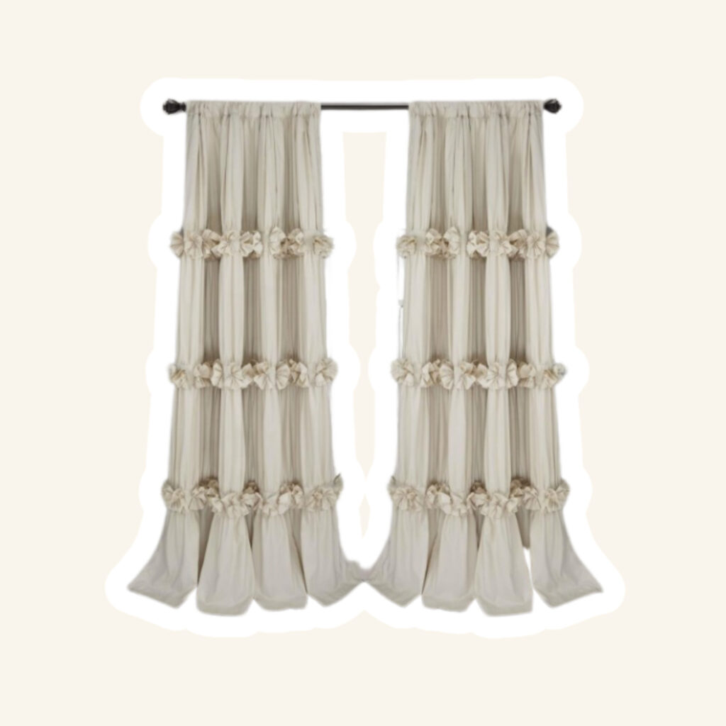 Living room curtains.