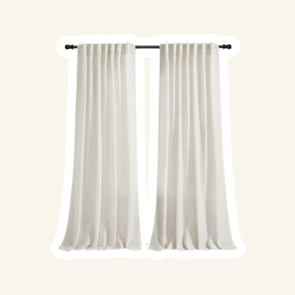 Living room curtains.