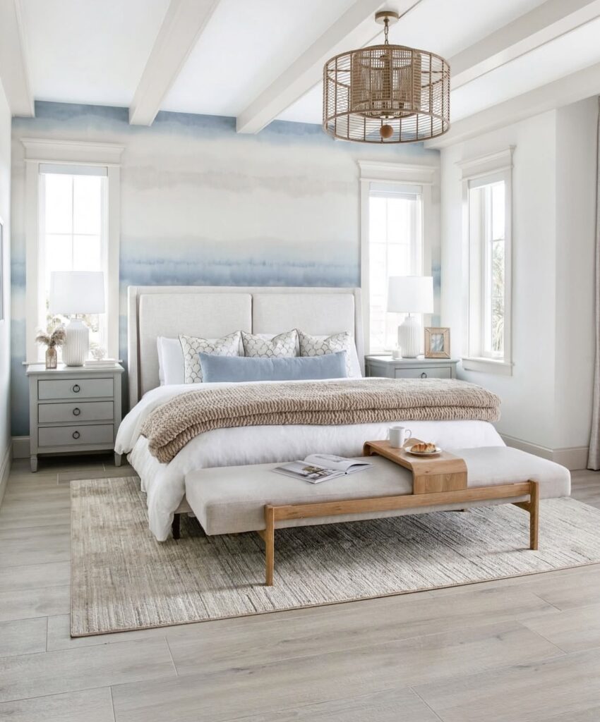 A coastal bedroom.