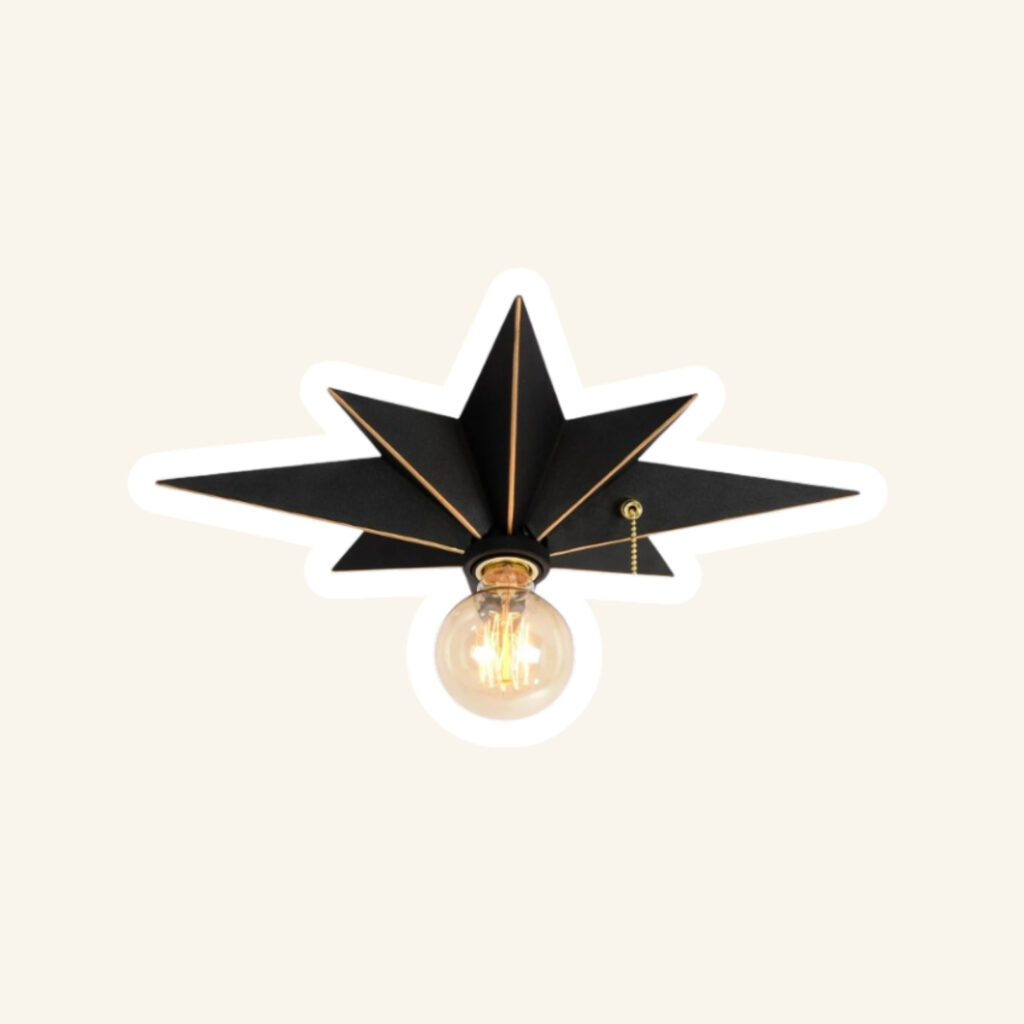 A bedroom light fixture.