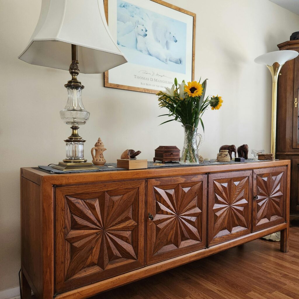 A console table.