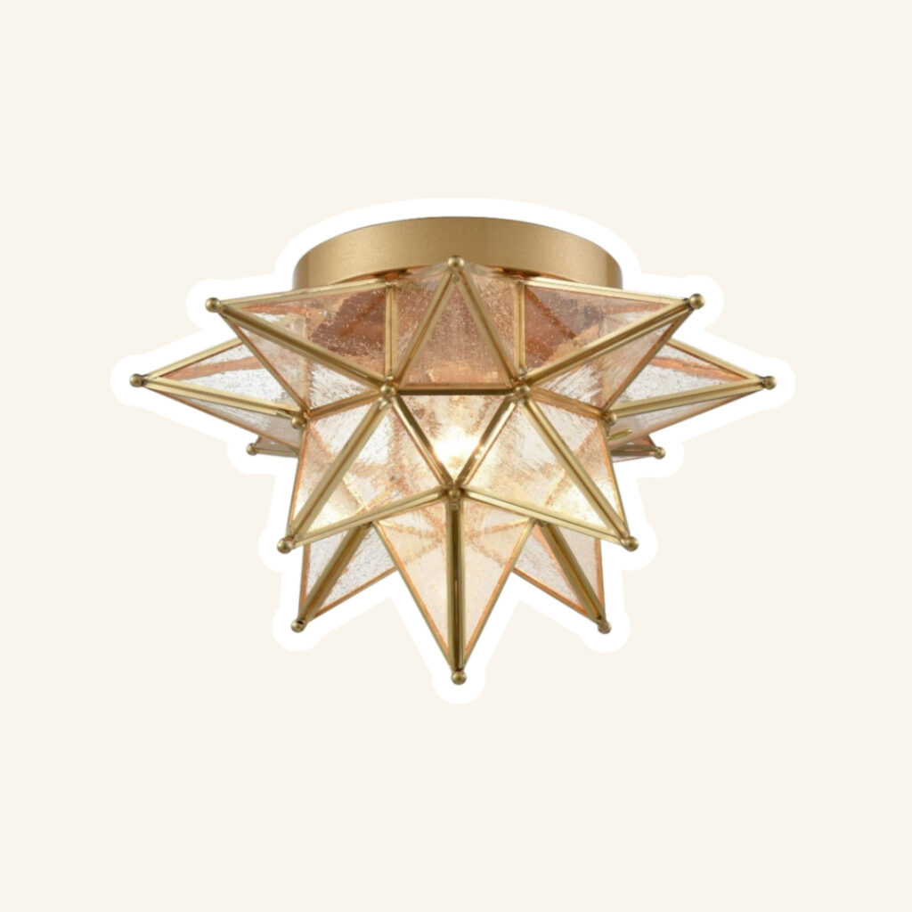 A bedroom light fixture.