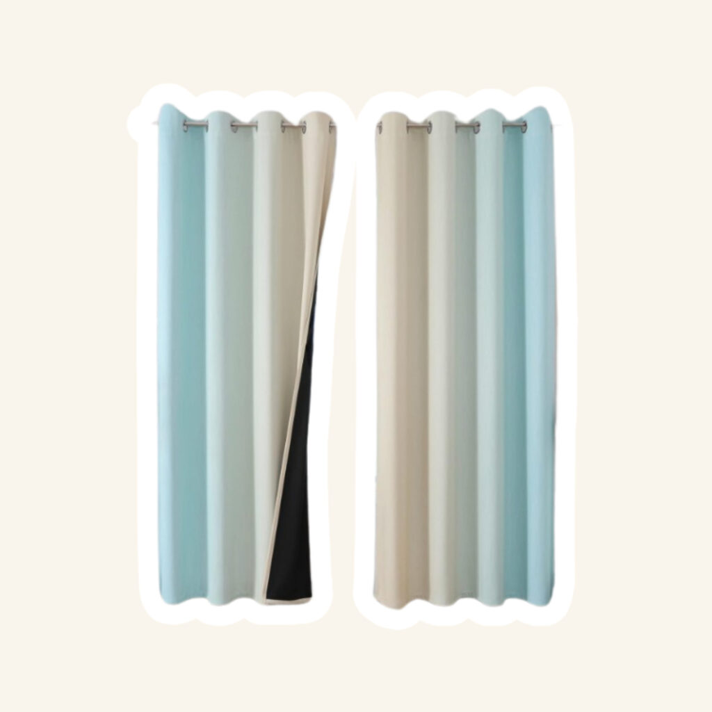 Living room curtains.