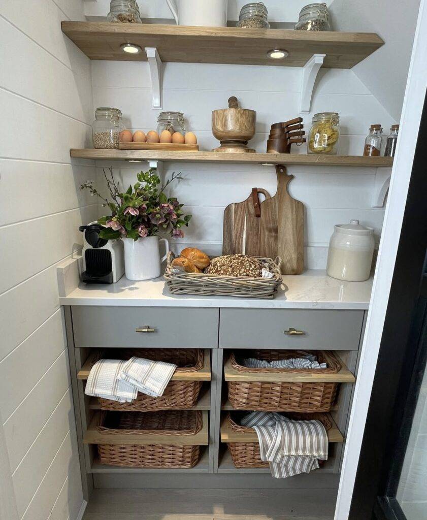 An under stairs closet.