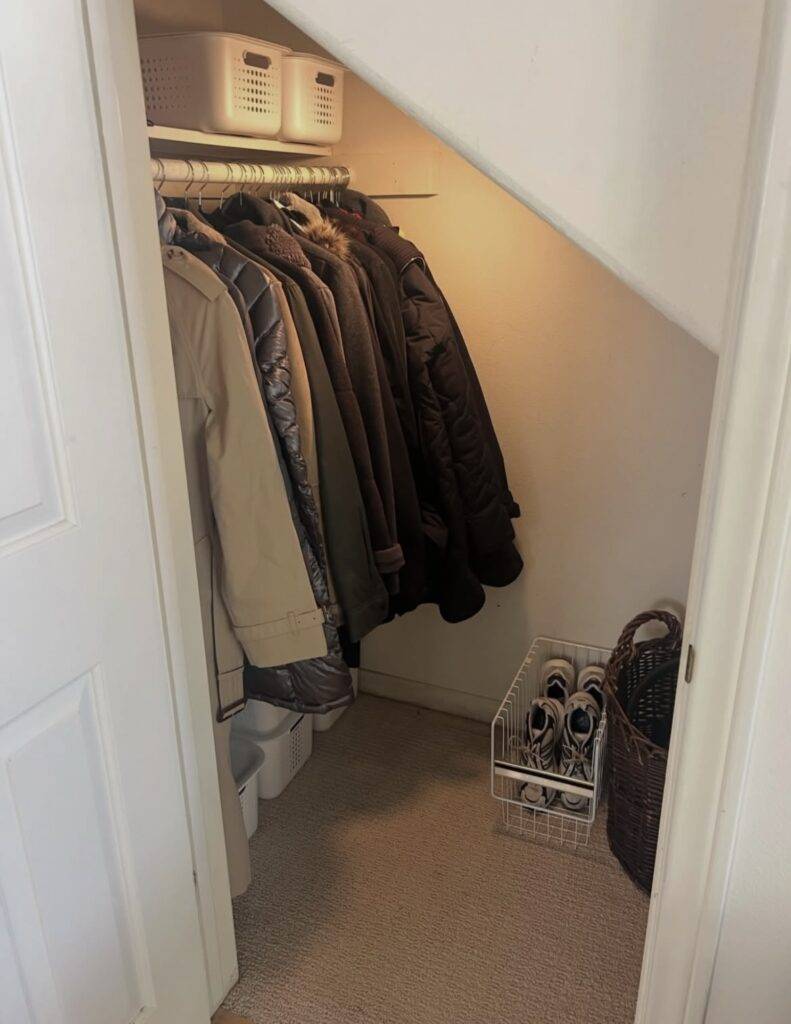 An under stairs closet.