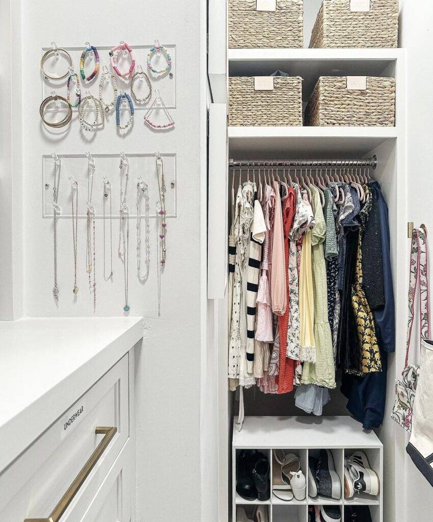 A small closet.