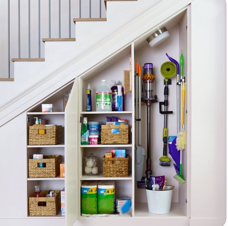 An under stairs closet.