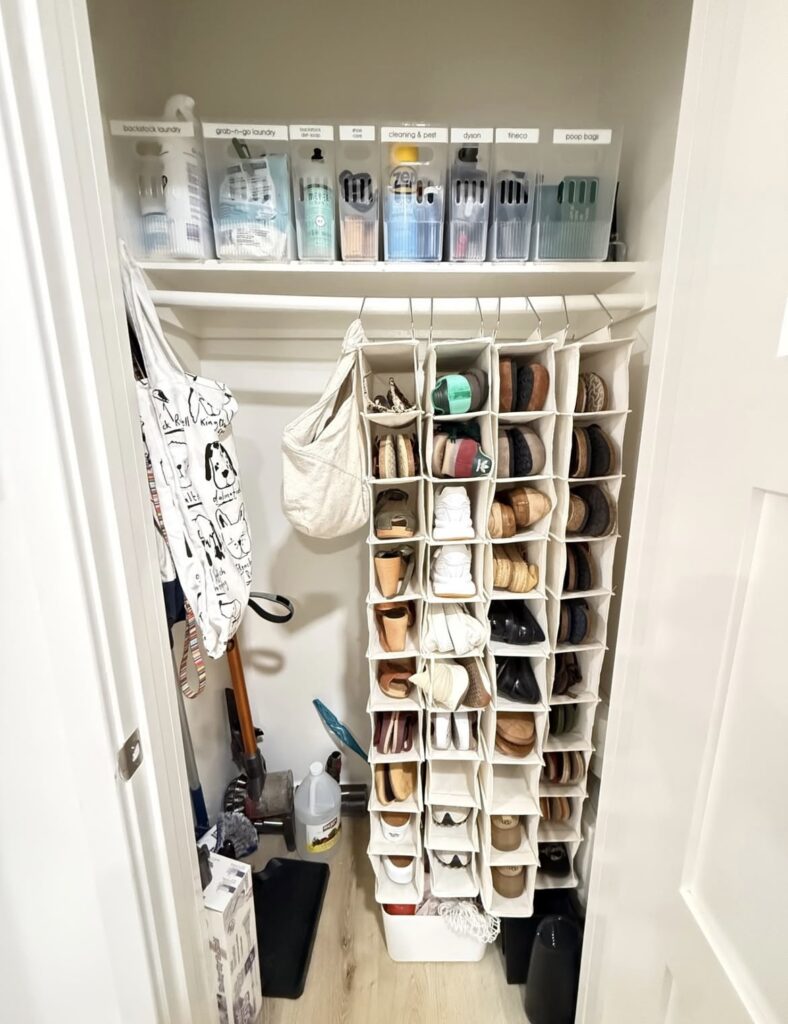 A small closet.