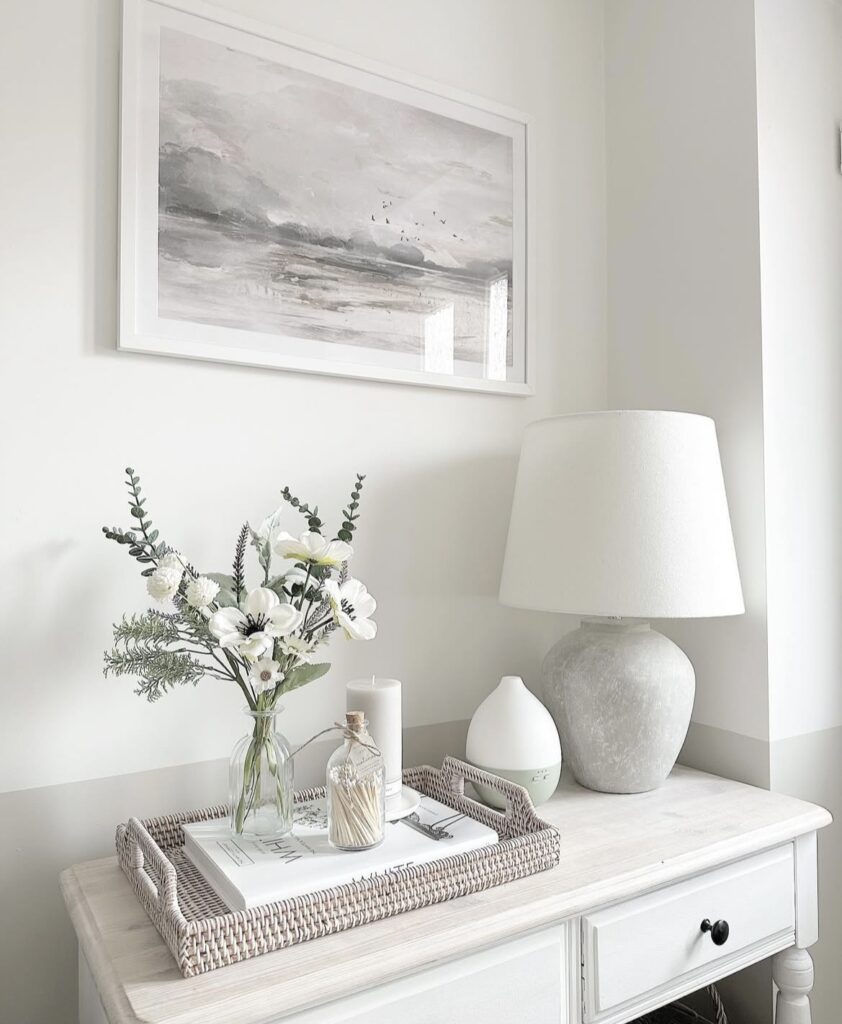 An entryway with storage.