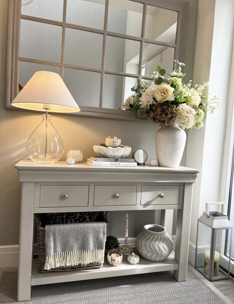 An entryway with storage.