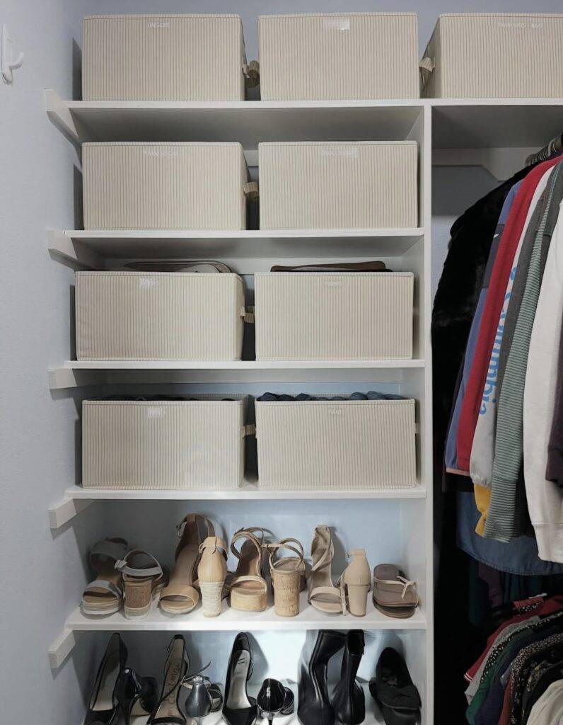 A small closet.