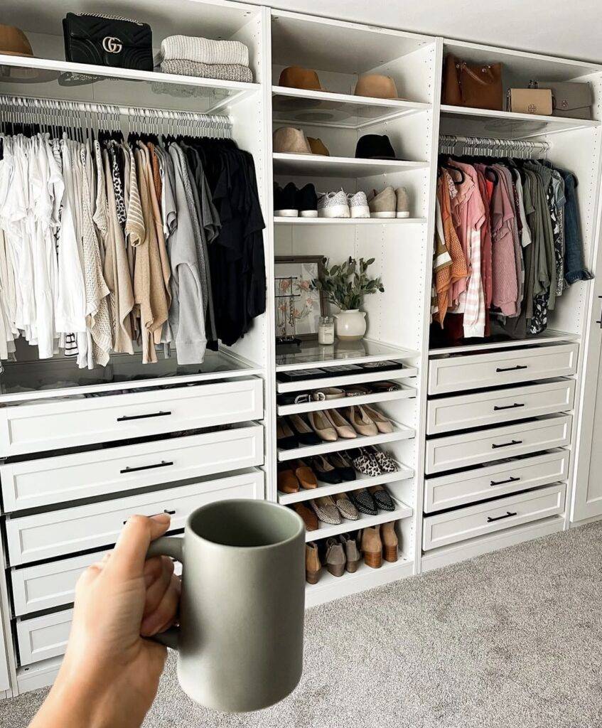 A small closet.