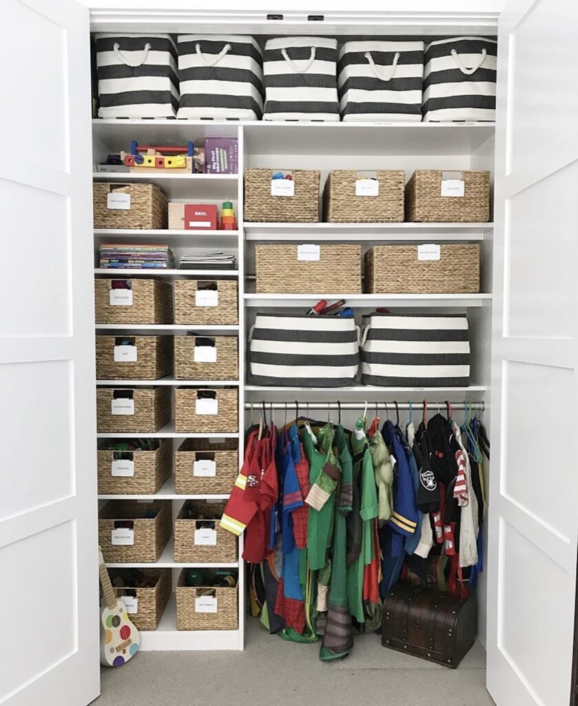 A small closet.