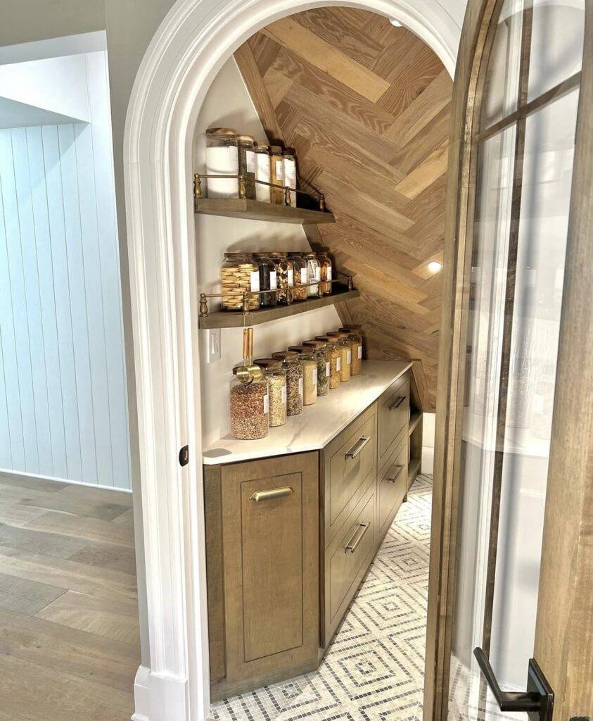 An under stairs closet.