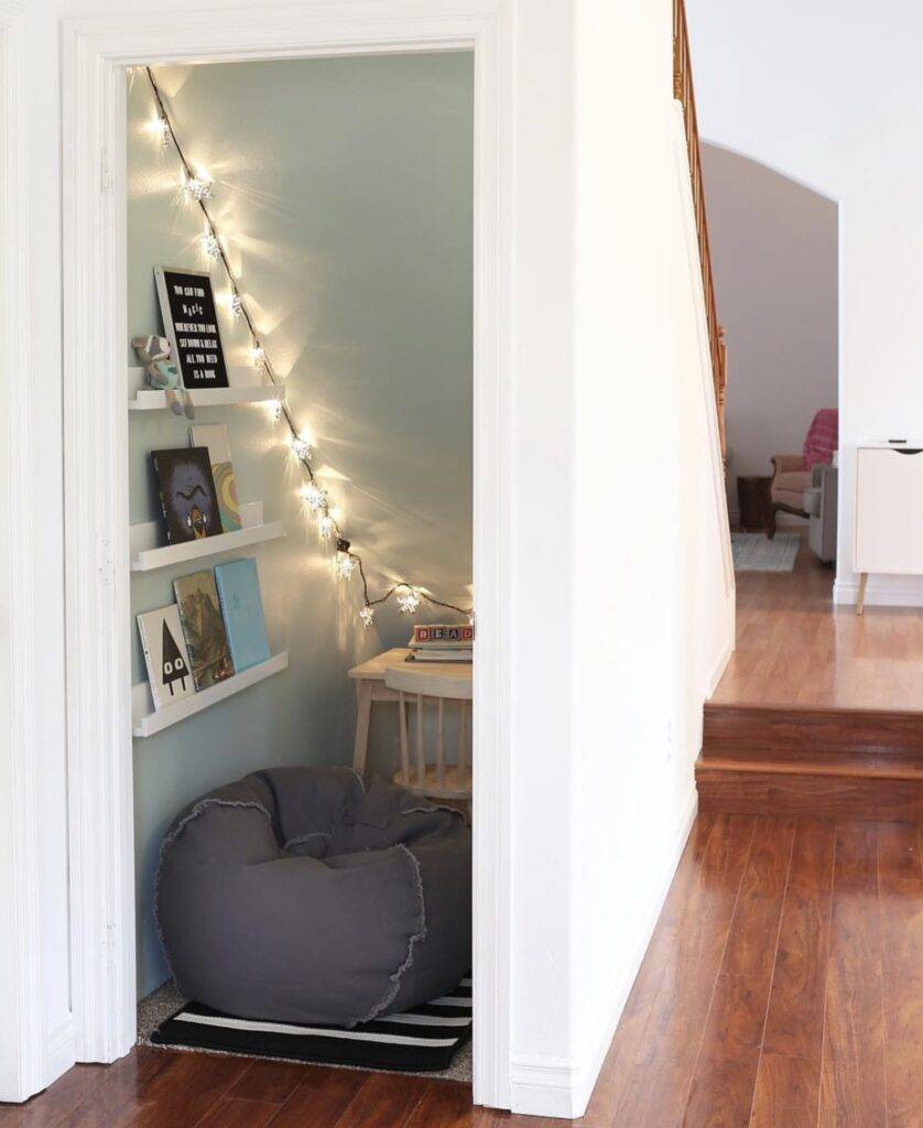 An under stairs closet.