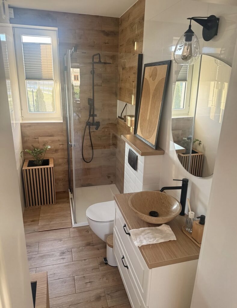 A small bathroom.