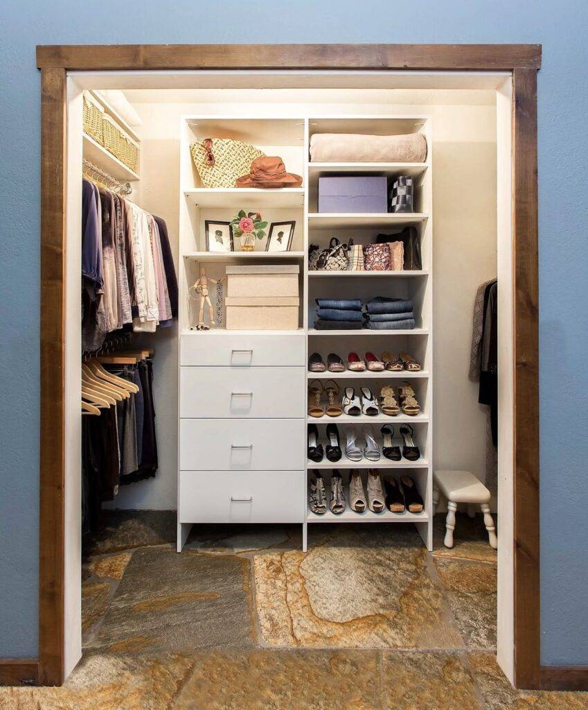 A small closet.