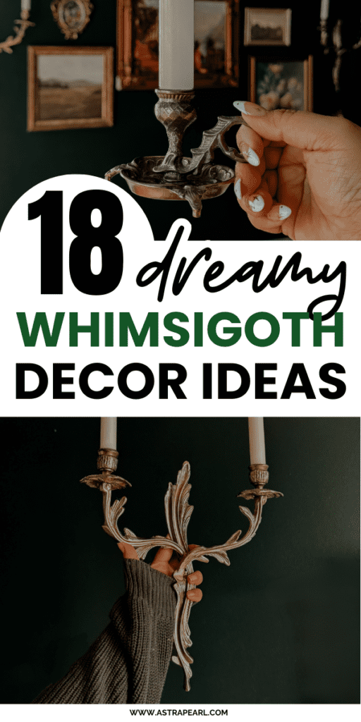 Pinterest Pin for whimsigoth decor ideas.