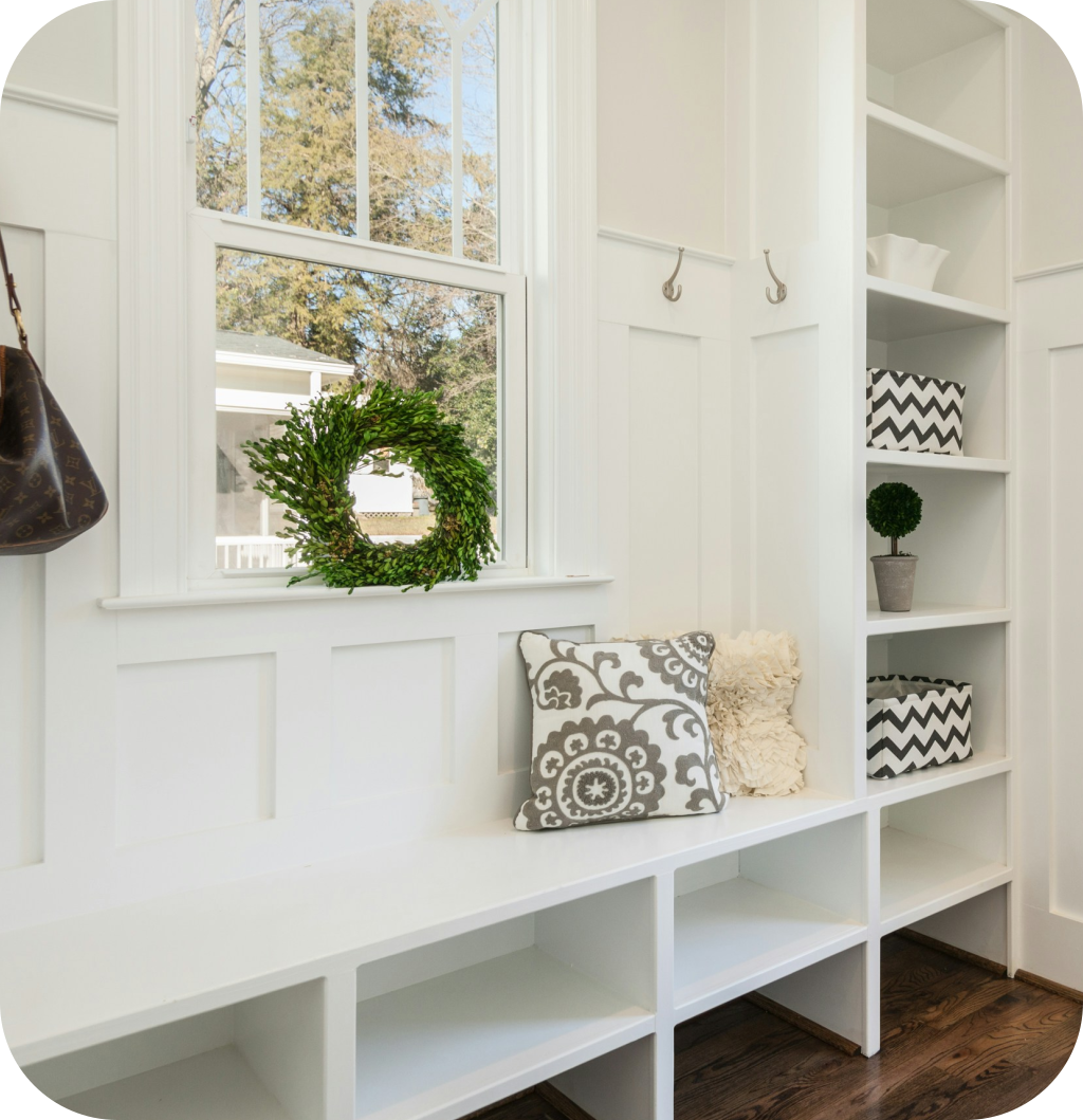 A small mudroom.