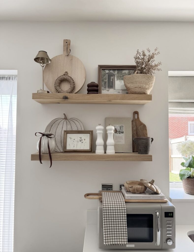 A well-decorated shelf.