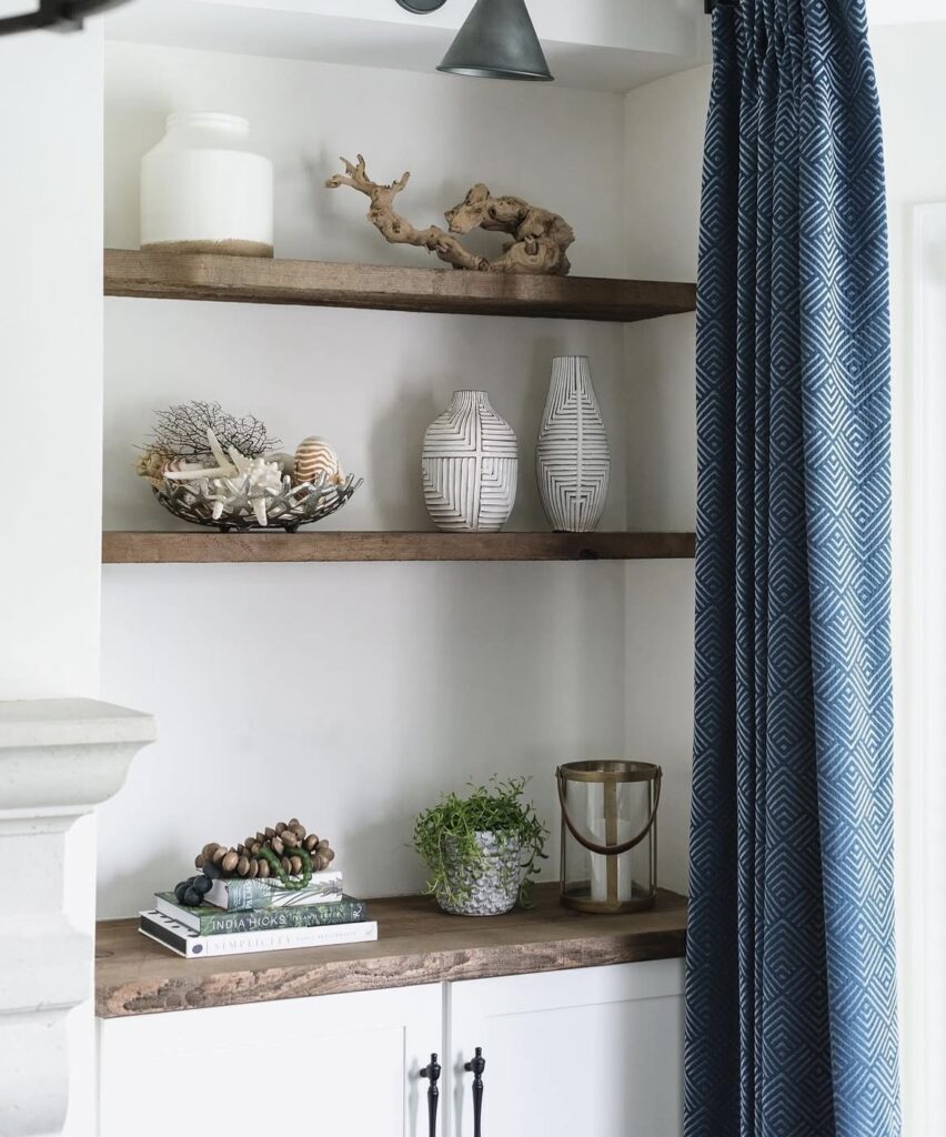 A well-decorated shelf.